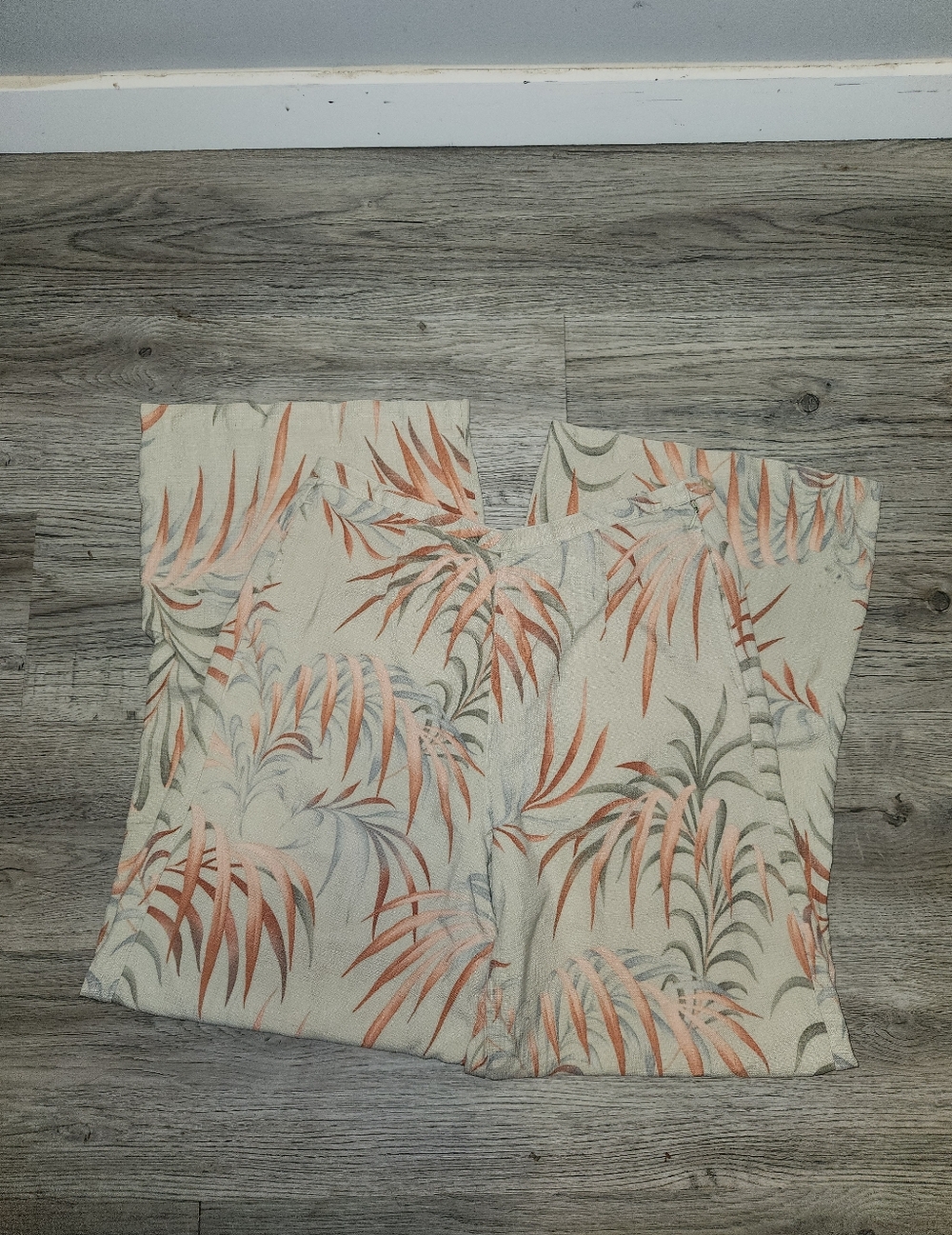 Tommy Bahama Green Leafy Print Silk Pants | Vacation | 8